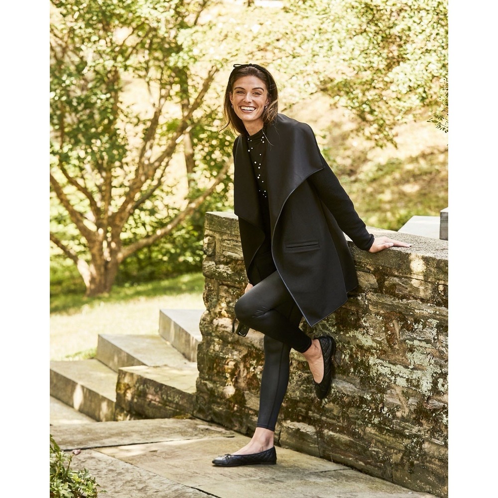 NWT Addison Bay Oversized Black Wrap Jacket Size Small $198 Q-19